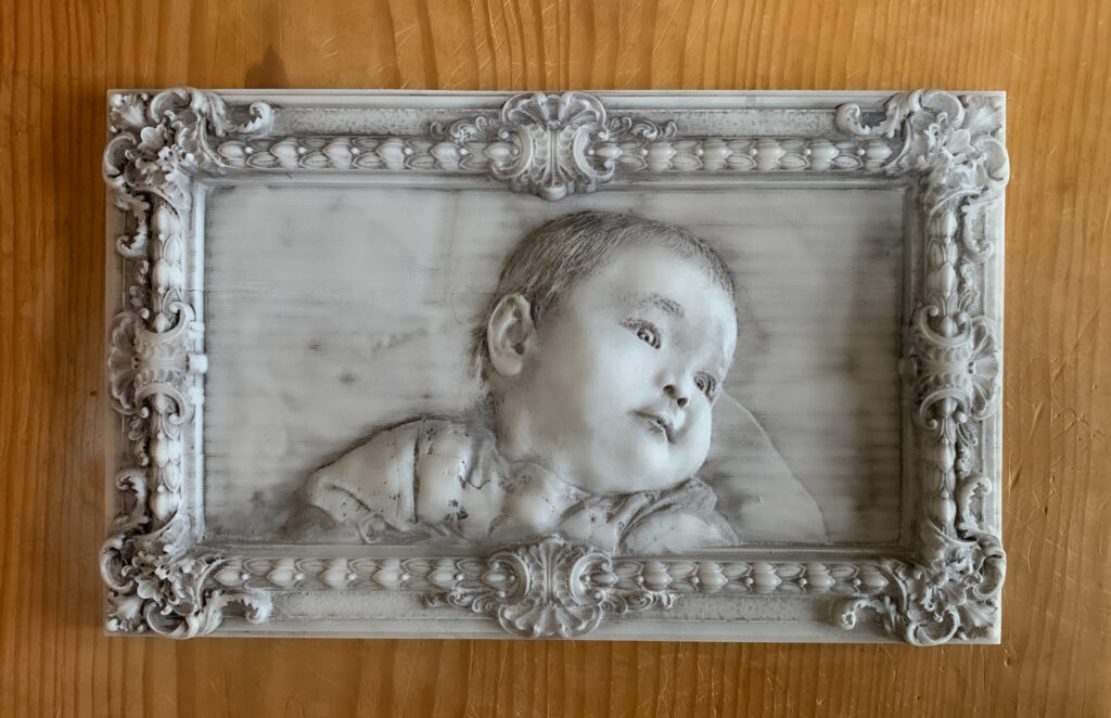 豪華額】カスタムメイド・大理石レリーフ【肖像彫刻】 | 石のシンシア