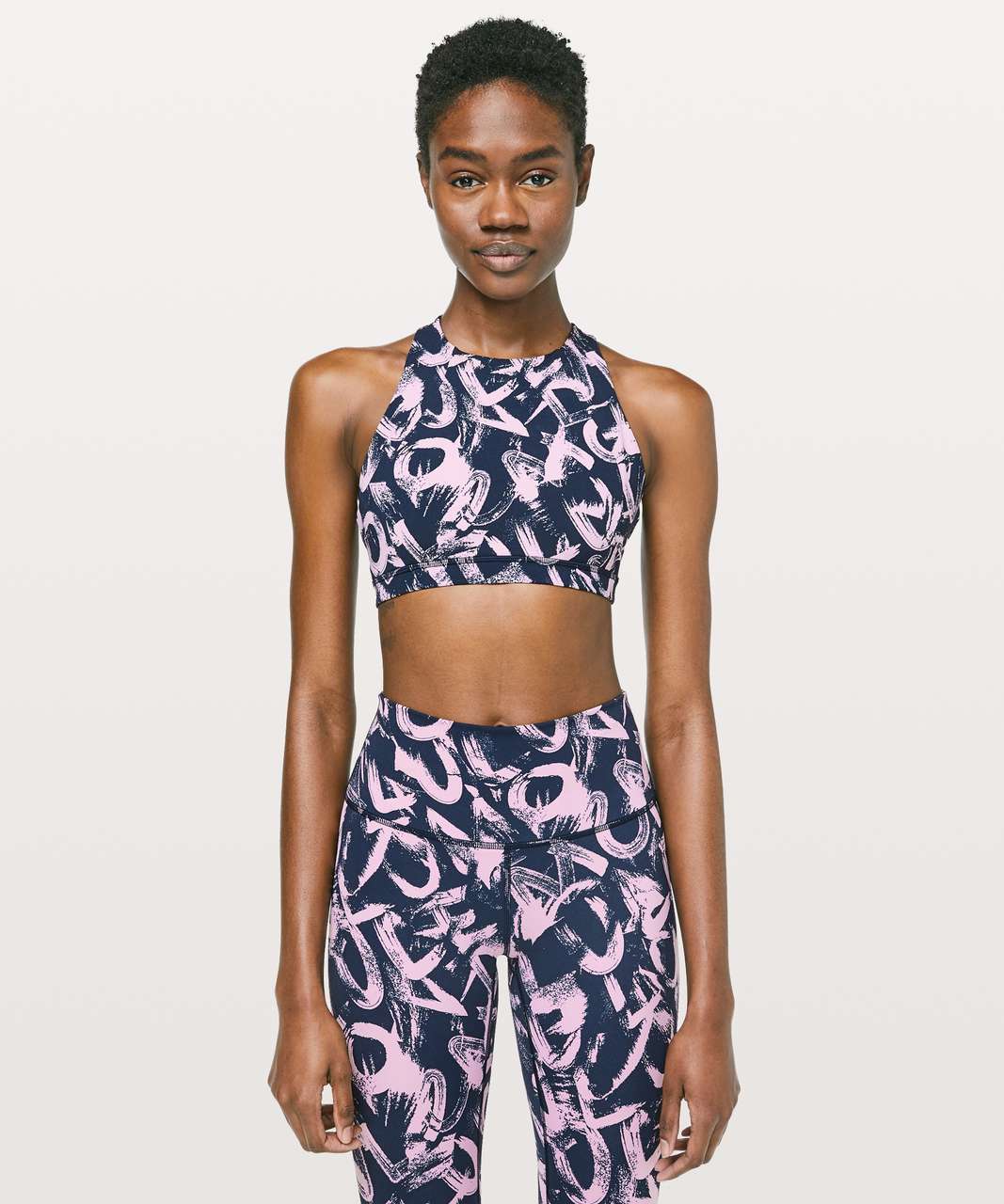 Lululemon Free To Be Serene Bra *High Neck - Graffiti Pop