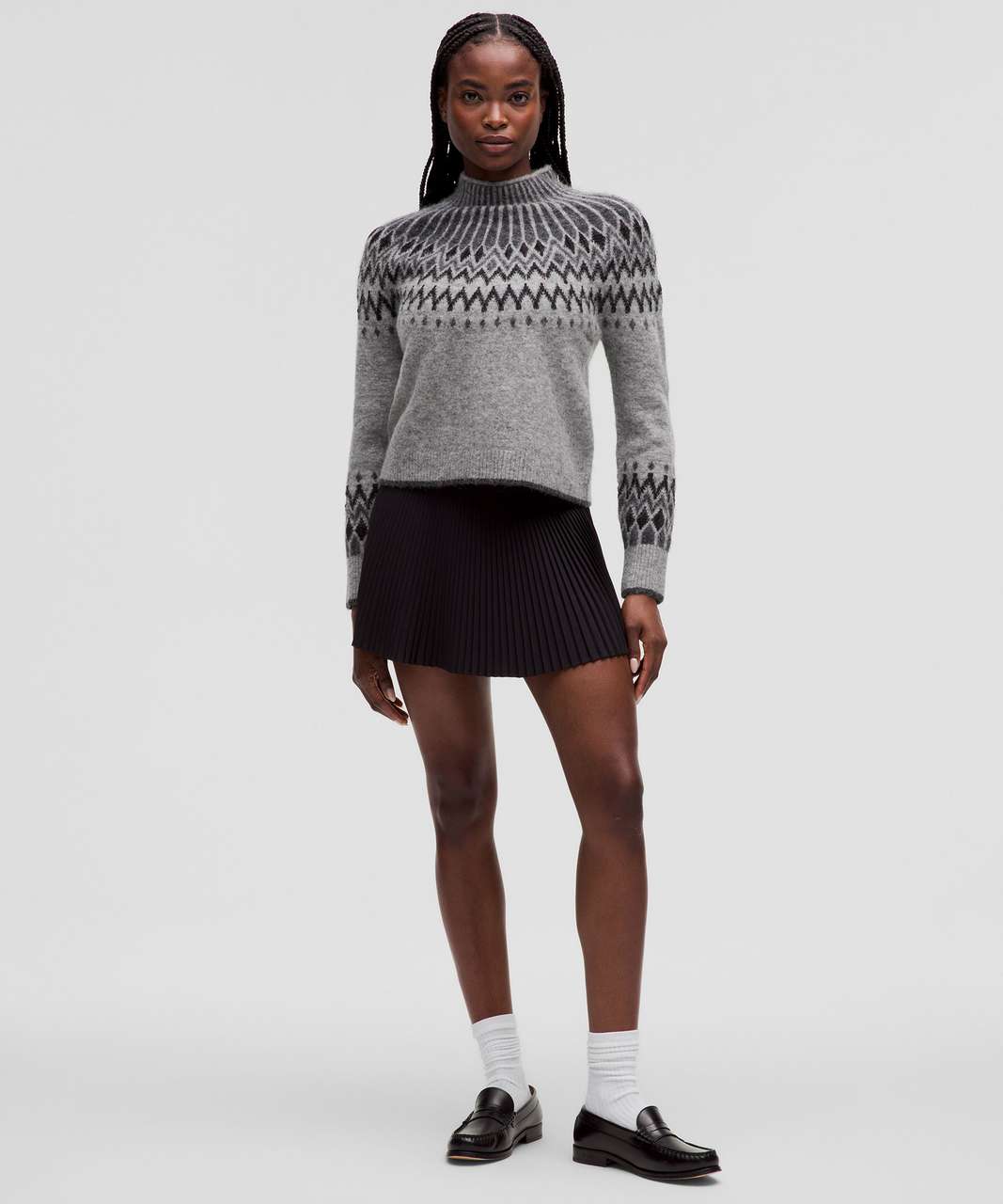 Lululemon Fair Isle Relaxed-Fit Sweater - Heathered Core Medium