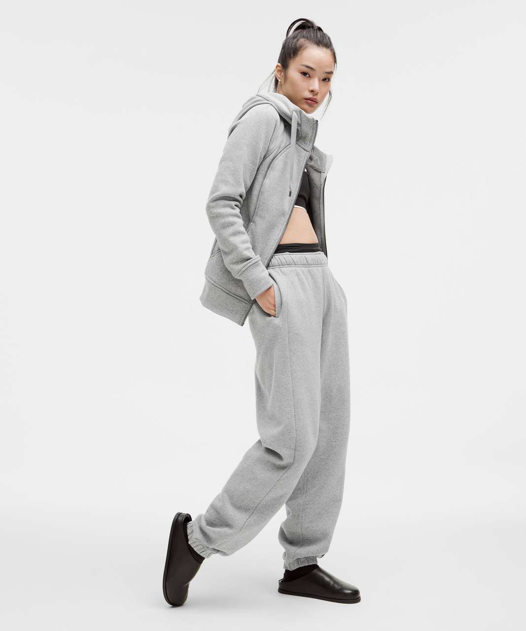 Lululemon Scuba Mid-Rise Oversized Jogger *Tall - Heathered Medium