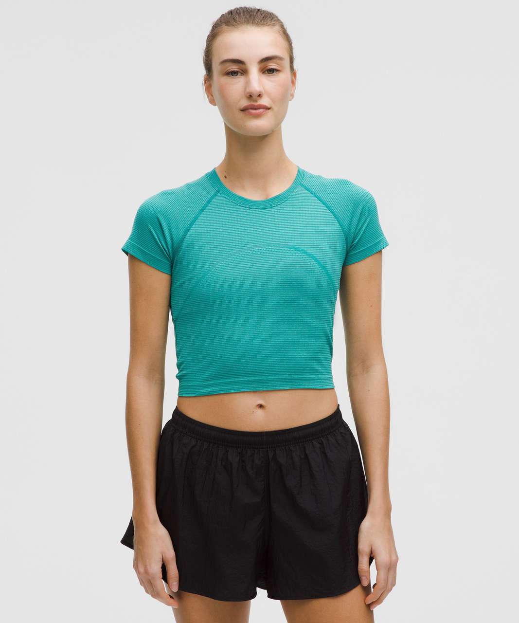 Lululemon Swiftly Tech Cropped Short-Sleeve Shirt 2.0 - Spandex