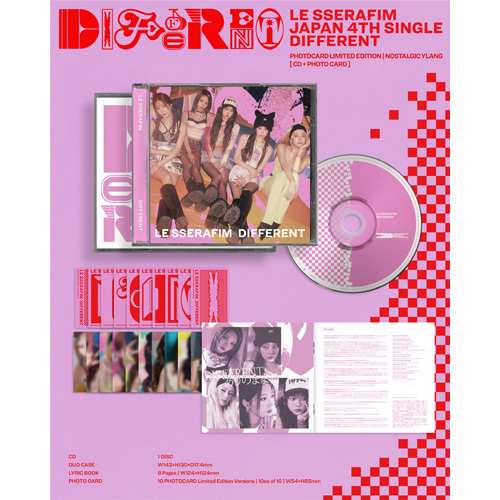DIFFERENT【CD MAXI】 | LE SSERAFIM | UNIVERSAL MUSIC STORE ANNEX