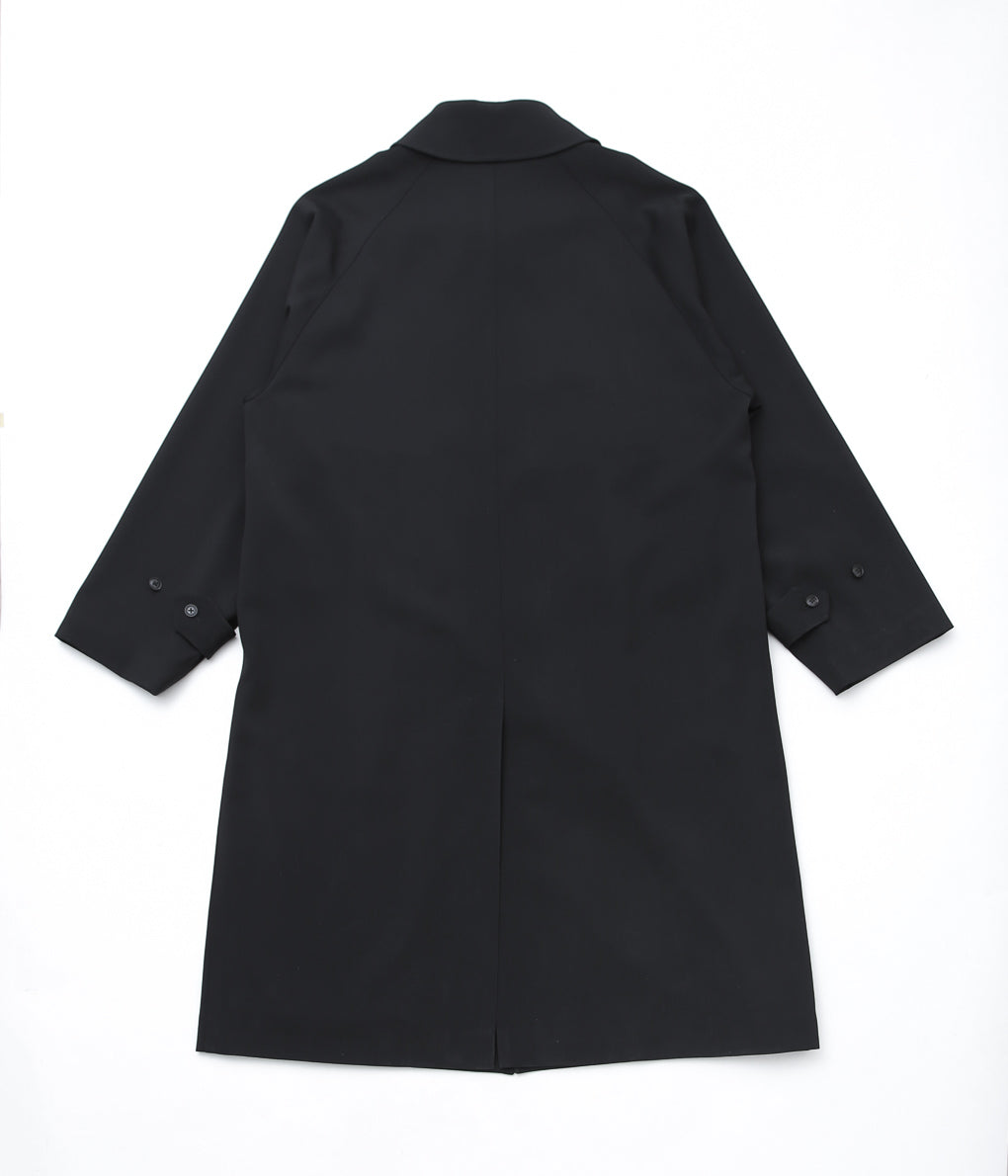 COMOLI ''ウールギャバ バルカラーコート'' (BLACK) – THE STORE BY