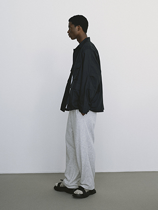 COMOLI / コモリ | ウール天竺 ネックウォーマー - Charcoal | 通販