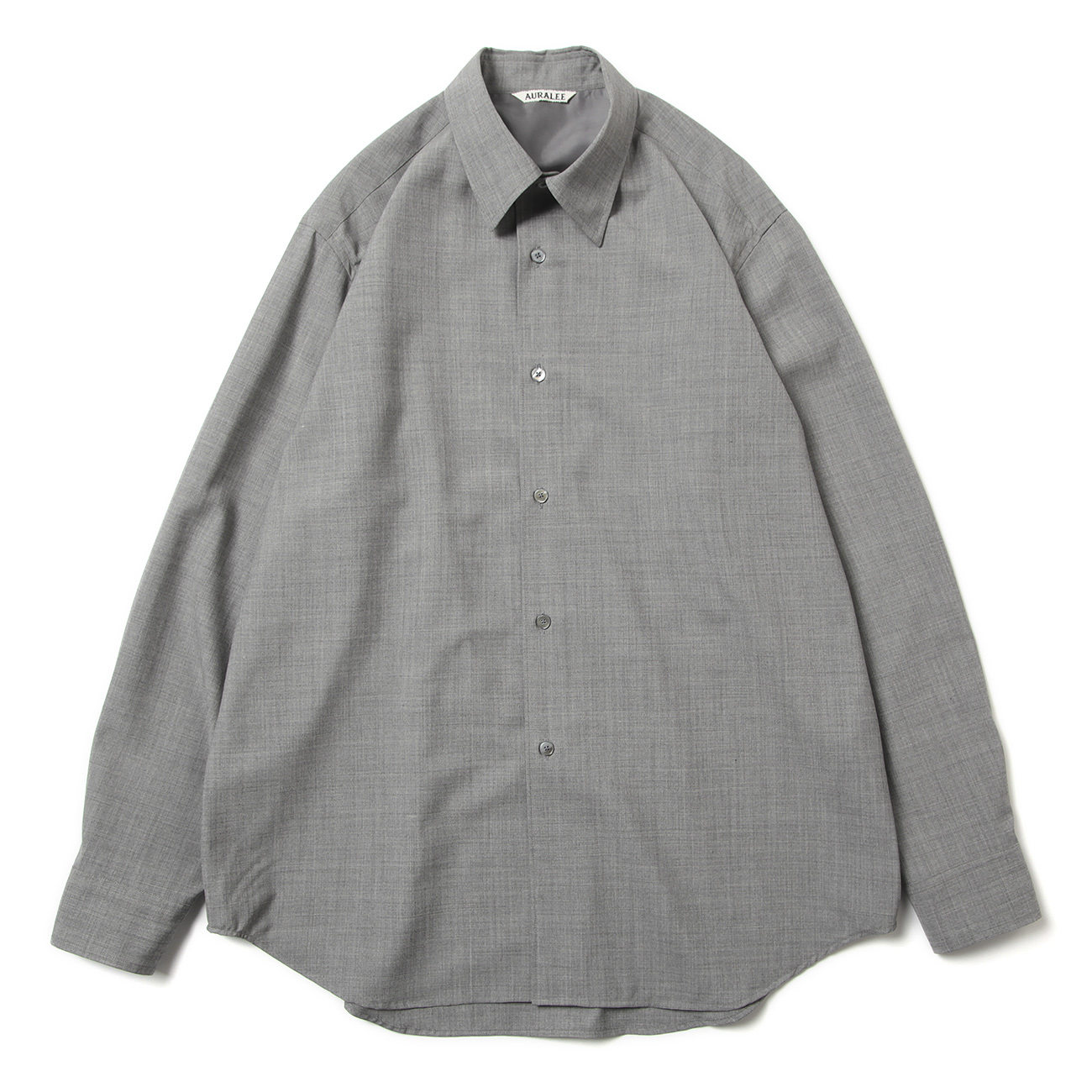 AURALEE / オーラリー | SUPER FINE TROPICAL WOOL SHIRT (メンズ