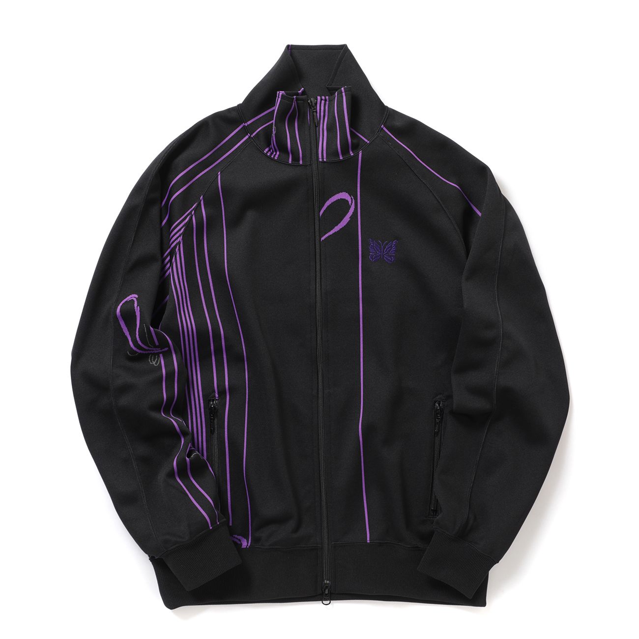 Needles / ニードルズ | Track Jacket - Poly Jacquard - Black | 通販