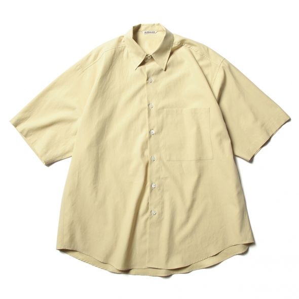 AURALEE / オーラリー | WASHED FINX TWILL BIG HALF SLEEVED SHIRTS