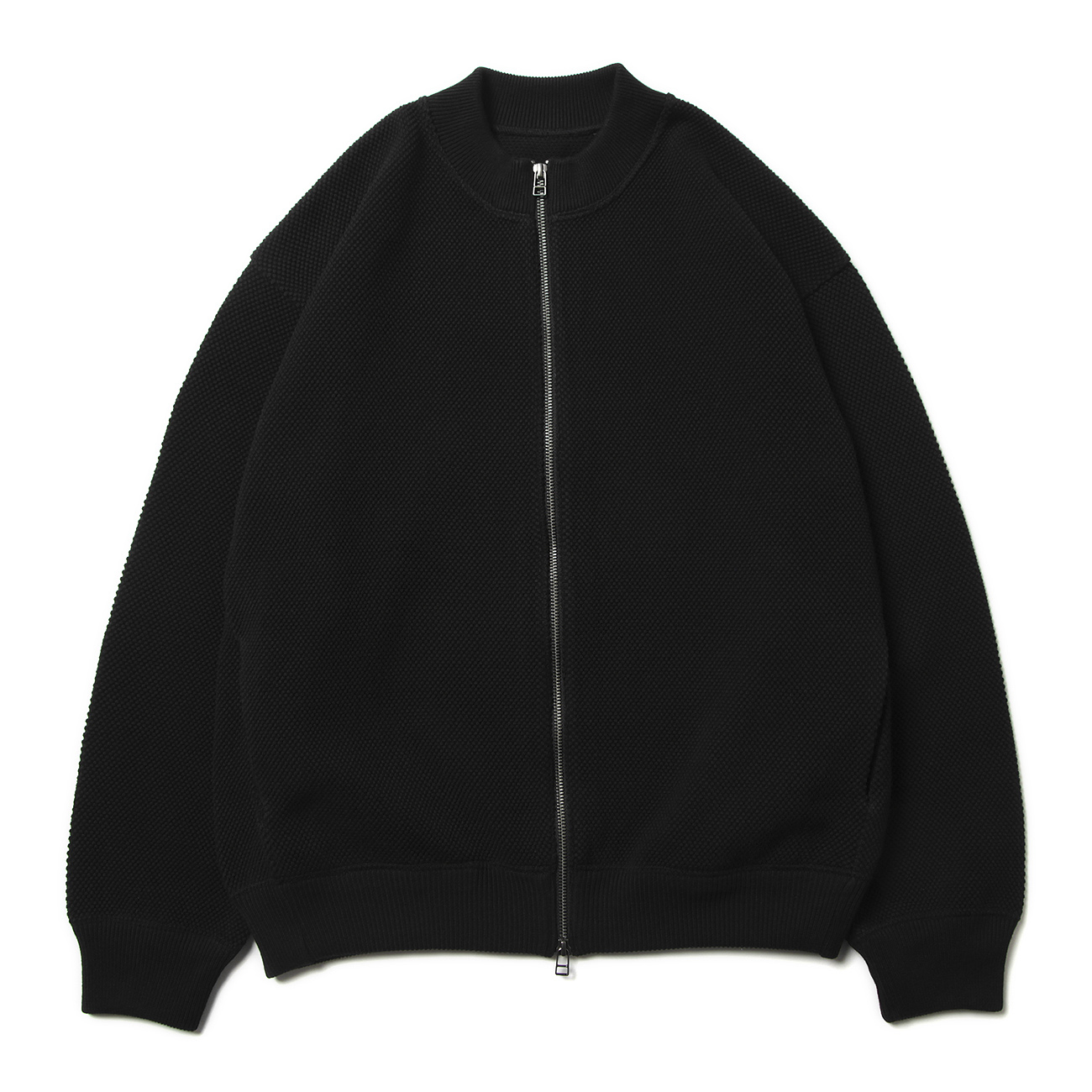 crepuscule / クレプスキュール | Moss stitch Zip CD - Black | 通販