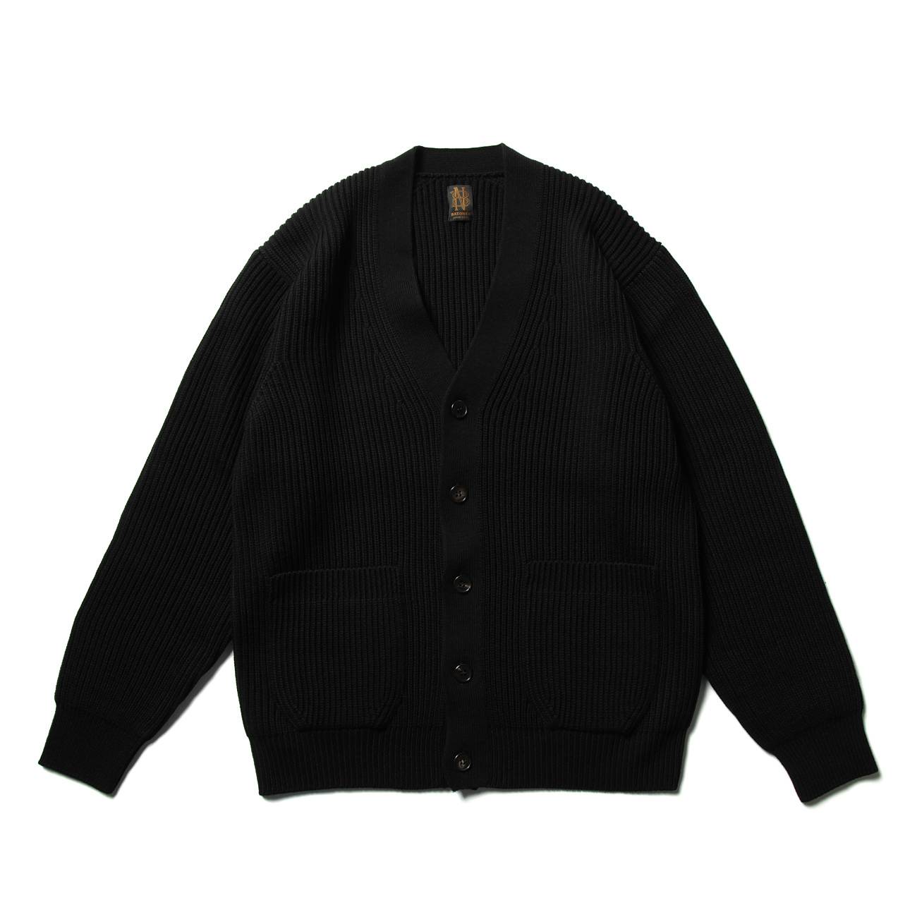 BATONER / バトナー | SIGNATURE RIB V-NECK CARDIGAN (メンズ