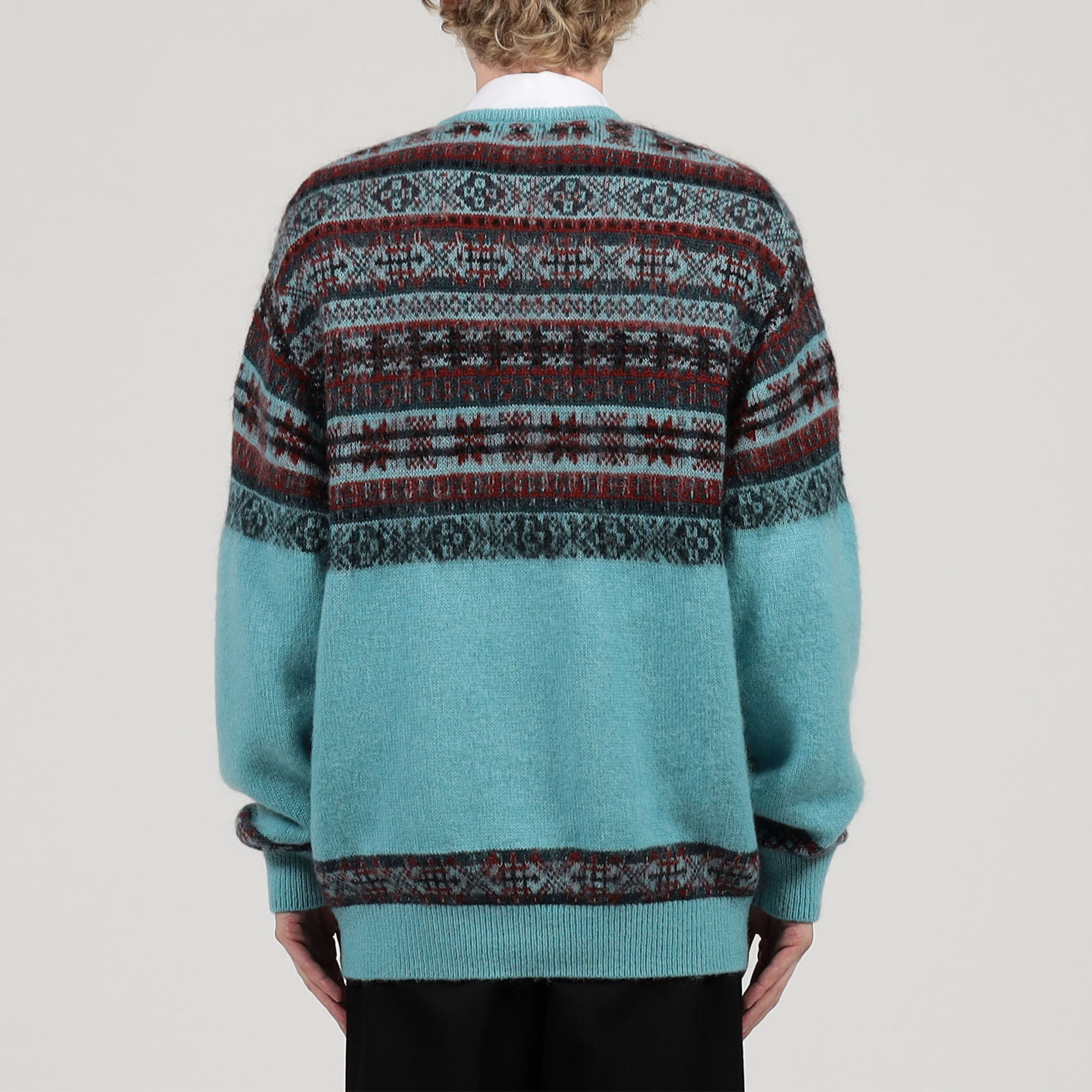 TOOMRROWLAND tricot ナイロンモヘヤウール フェアアイルジャガード