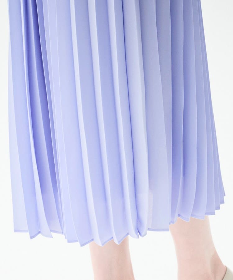 セレモニー/フォーマル/洗える】ボウタイ プリーツワンピース（マキシ