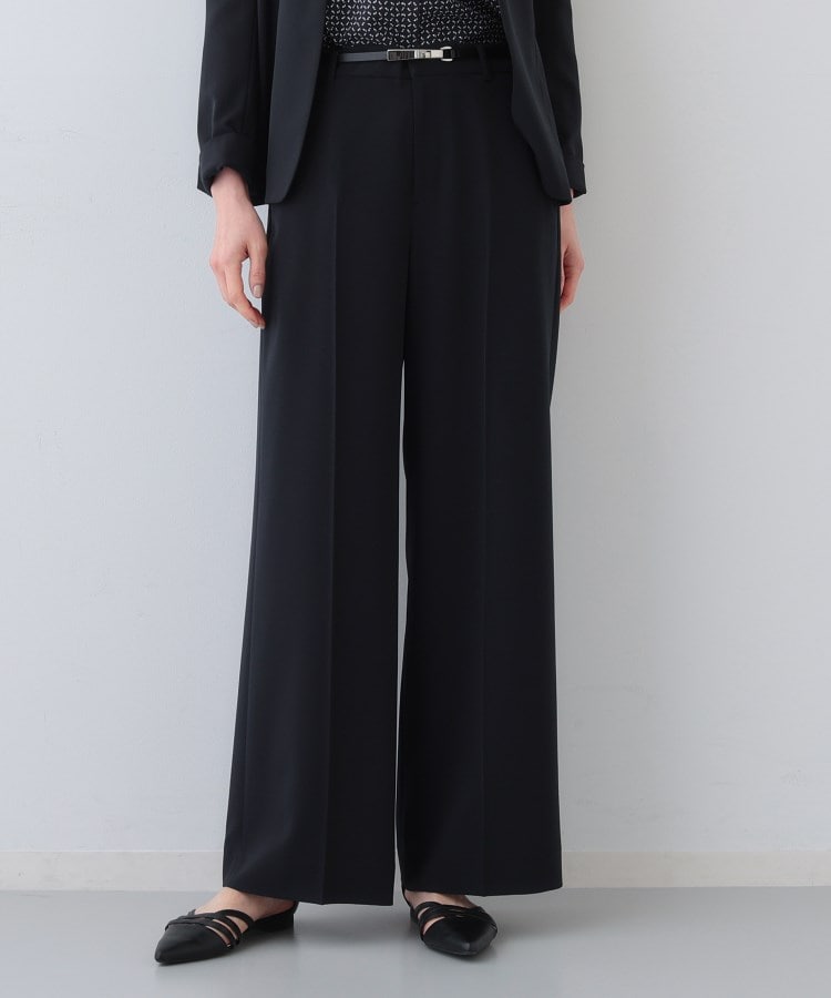 洗える／UVケア／スーツ】ストレッチワイドパンツ（パンツ(単品