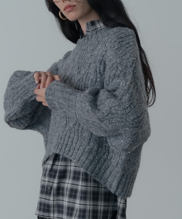 クロップドケーブルニット（ニット/セーター） | GALLEST（ギャレスト