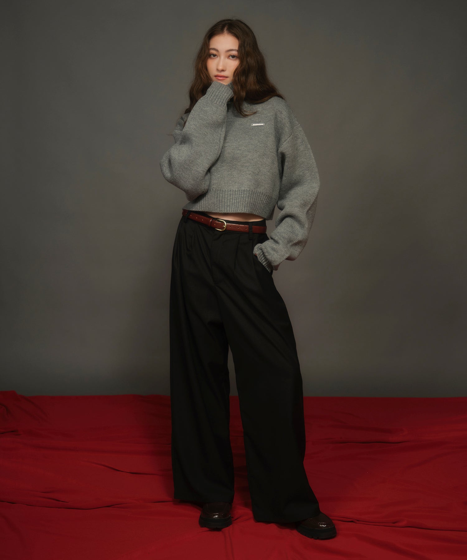 2タックワイドスラックスパンツ｜ACLENT（アクレント）