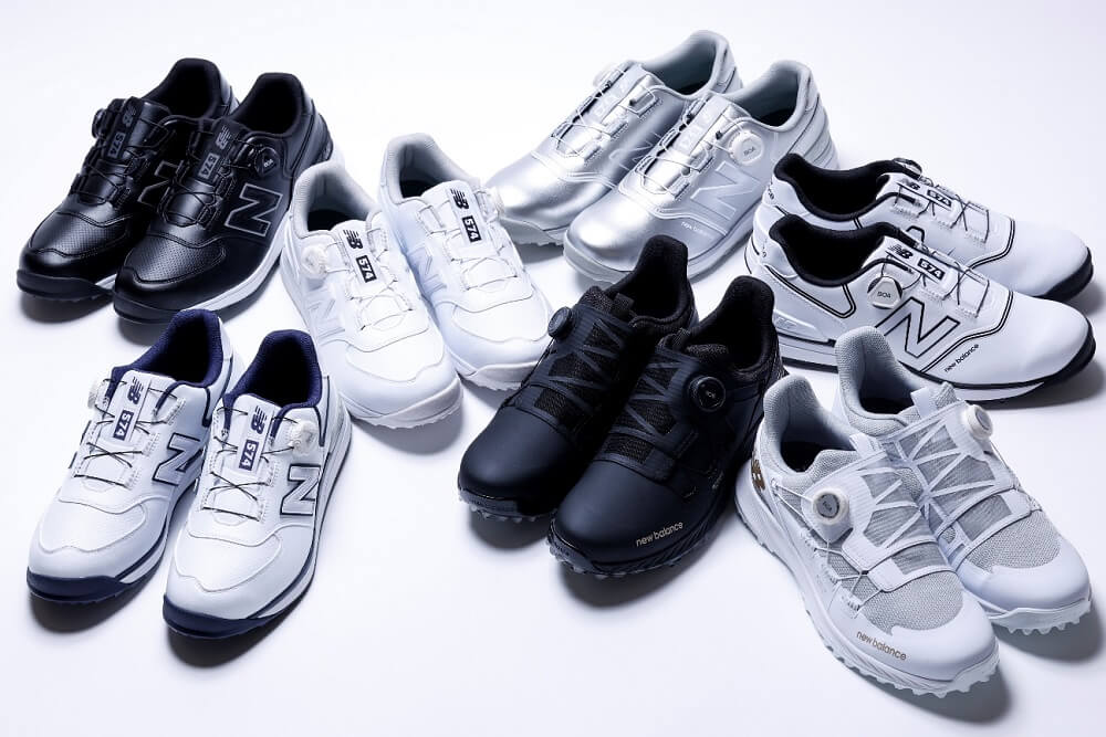 ニューバランスのゴルフシューズ「1001 v4」「574 v4」に