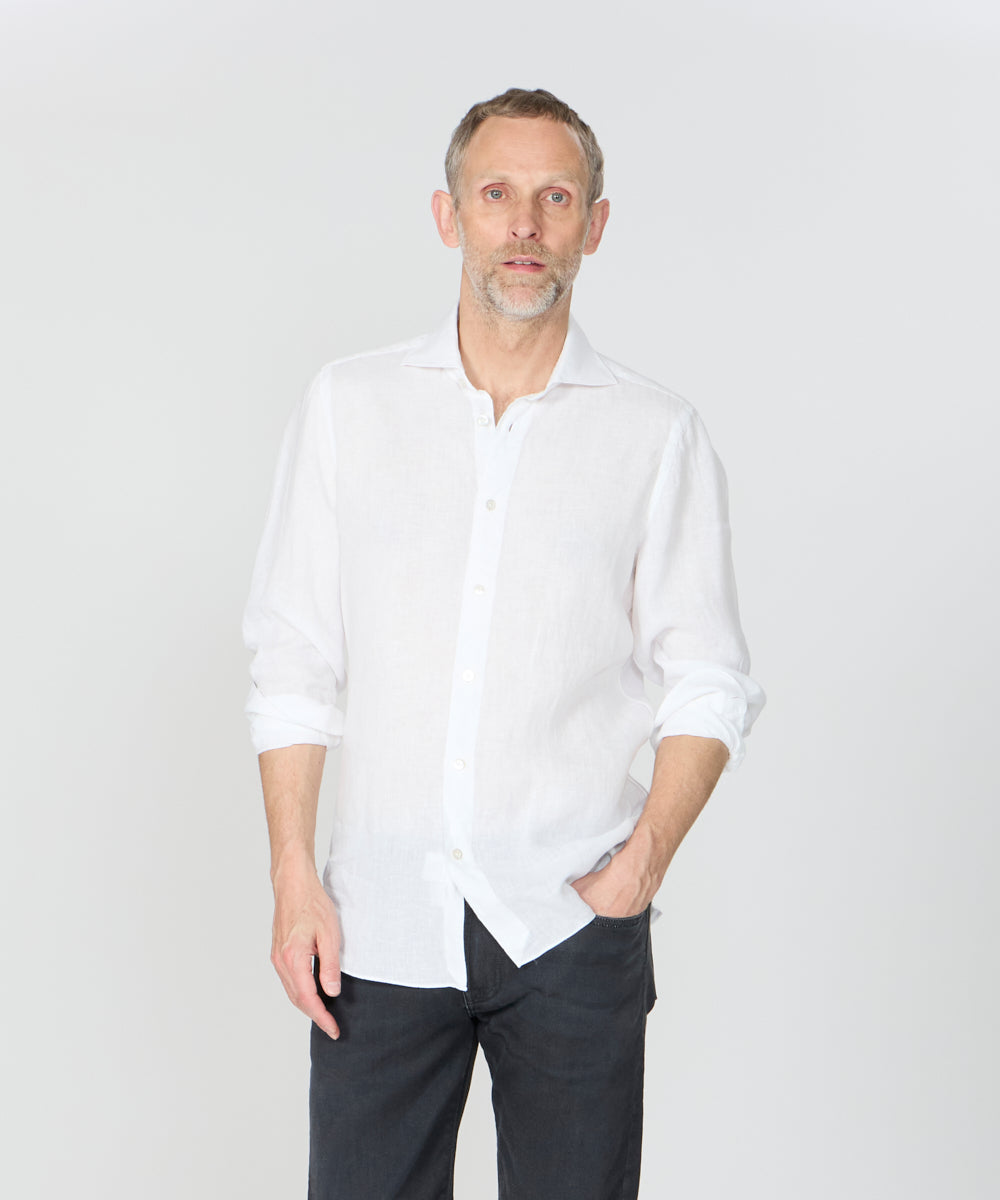 FINAMORE | リネンシャツ/SIMONE(シモーネ)/C0649 - アマンオンライン