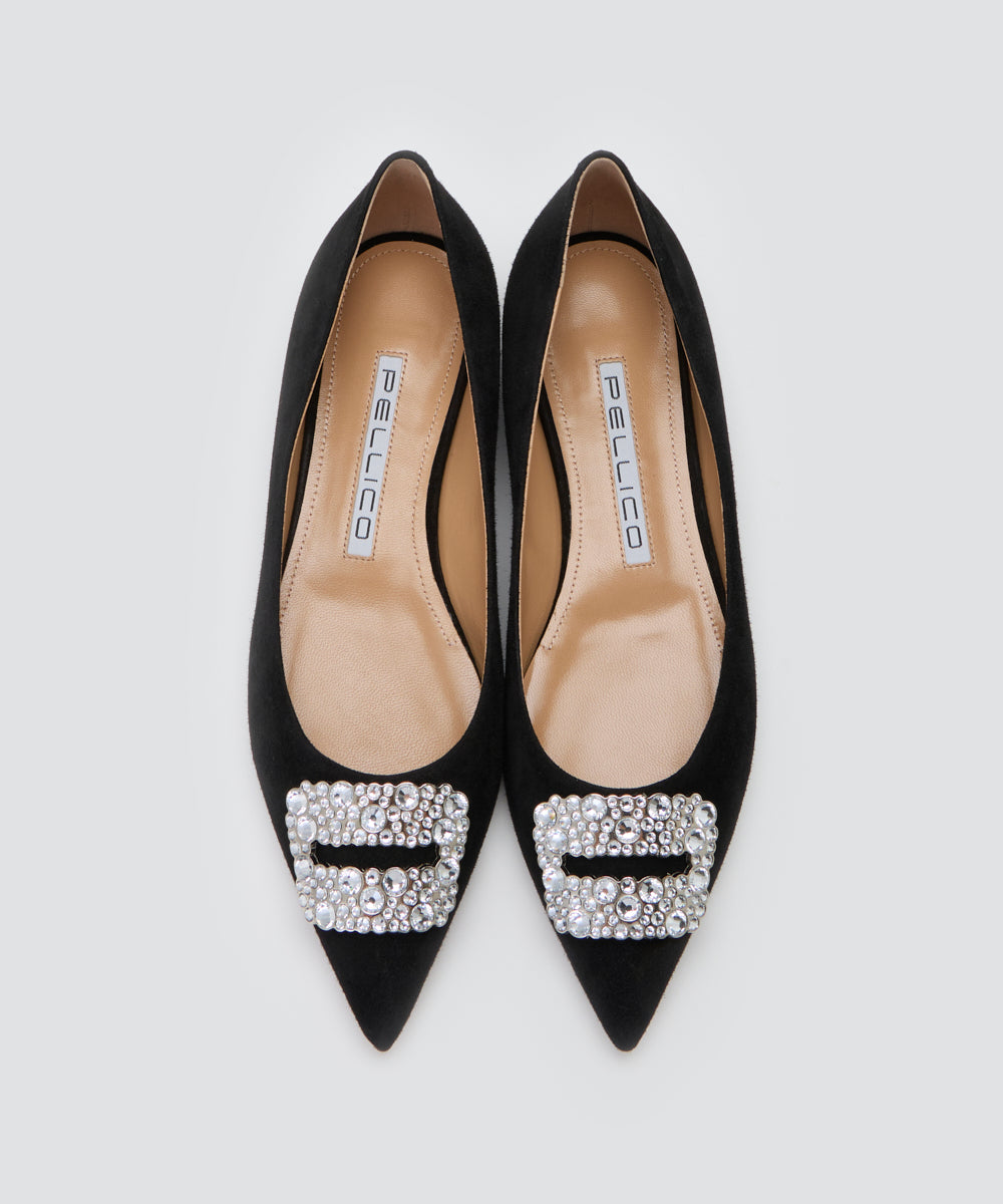 PELLICO | アネッリフィッビア スウェード パンプス 1.0cm BLACK