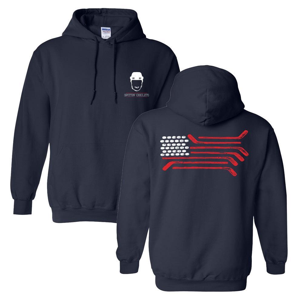 Spittin Chiclets Flag Hoodie - Spittin Chiclets Merchandise