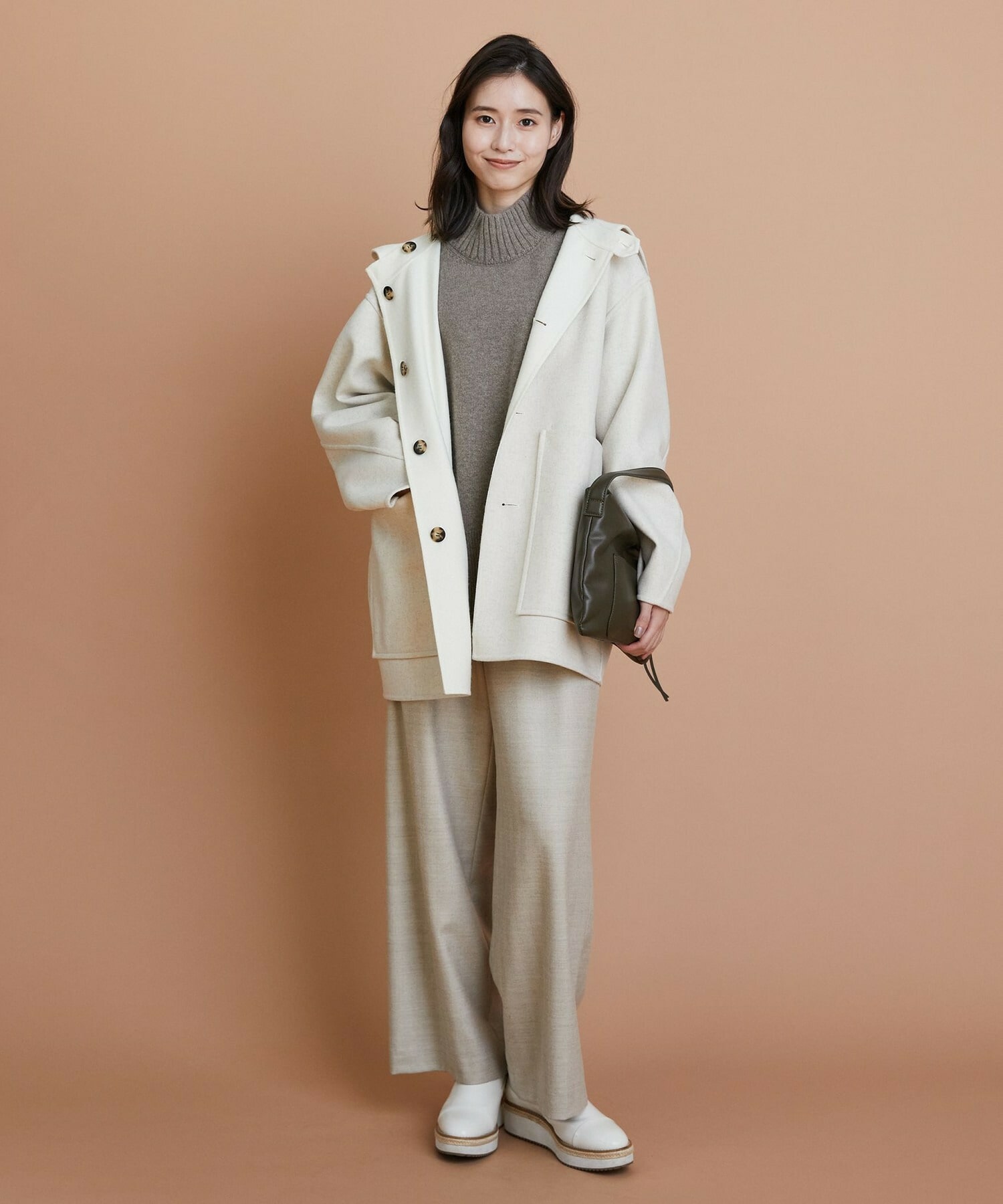 カシミヤ混ハイネックニットプルオーバー｜BIGI online store - ビギ