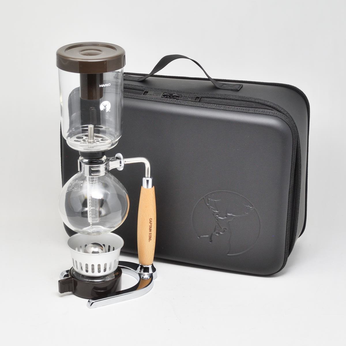 HARIO×キャプテンスタッグ 珈琲サイフォンパッケージ -キャプテン