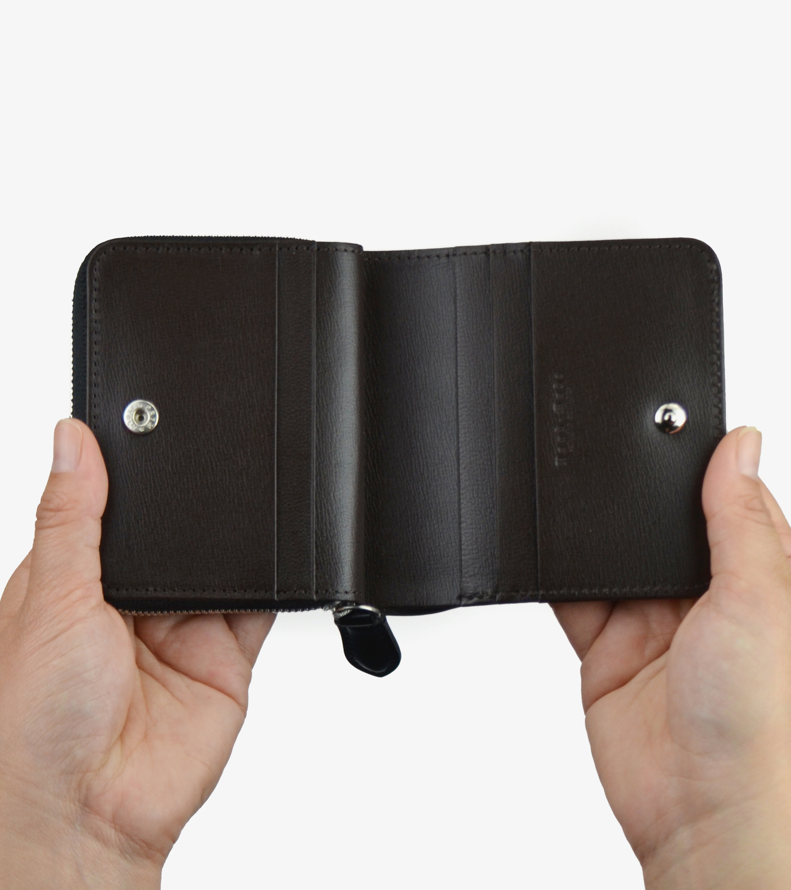 CORDOVAN ZIPPED COMPACT WALLET2 / THE WARMTHCRAFTS-MANUFACTURE