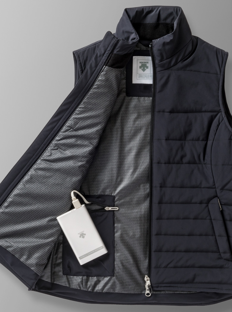 モバイルサーモ 中わたベスト | デサントゴルフ公式