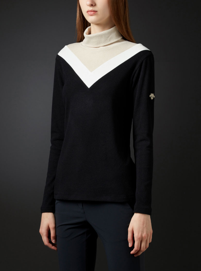 ソリストヒート起毛切り替えタートルネックシャツ | デサントゴルフ公式