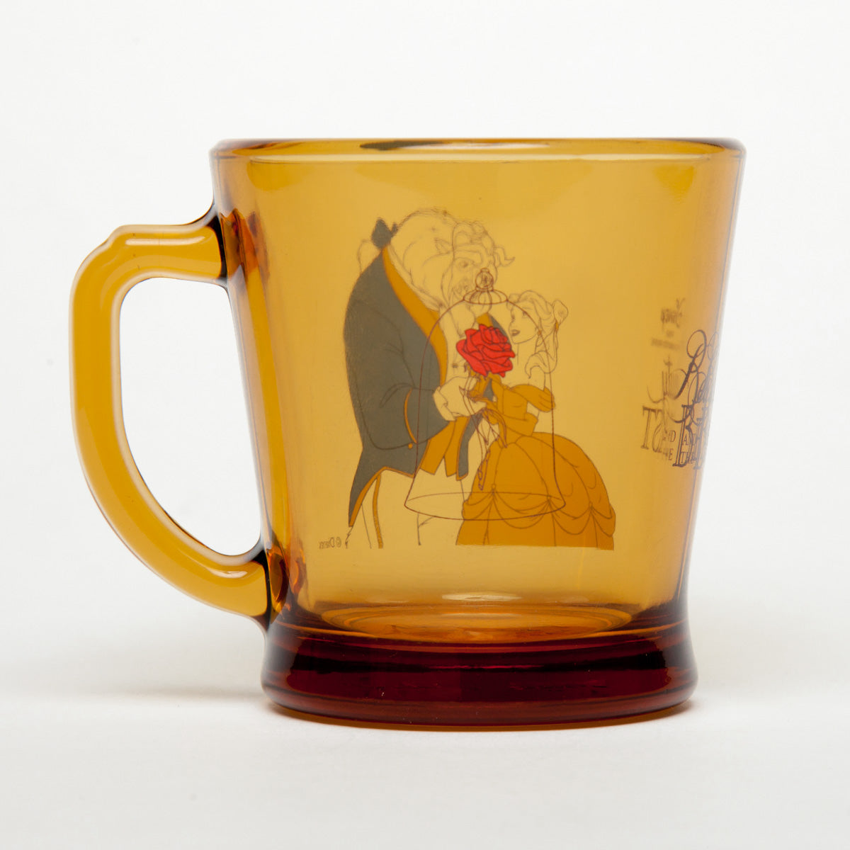 Fire-King Dハンドルマグ Disney [美女と野獣] アンバー – Fire-King