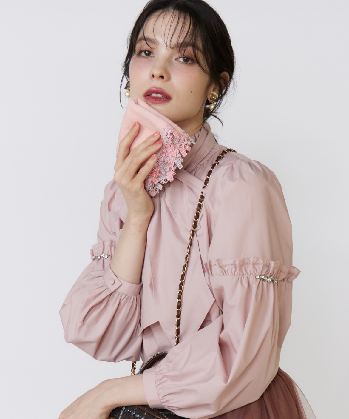 近沢レース店×Maglieコラボタオルハンカチ｜Maglie le cassetto