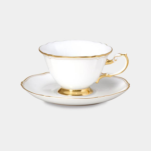 大倉陶園 The Okura ホワイトマスターピース カップ&ソーサー【磁器