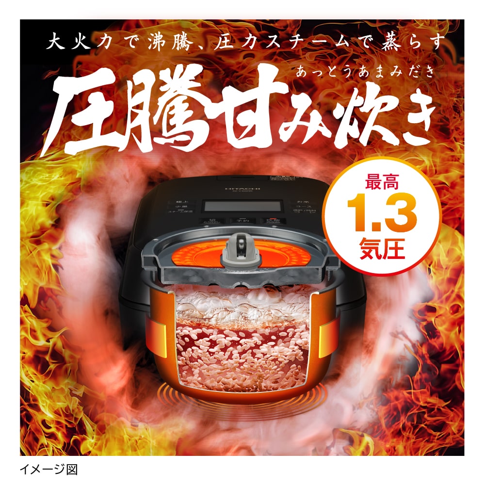アウトレット】ジャー炊飯器（5.5合炊き）RZ-V100HM K(フロスト