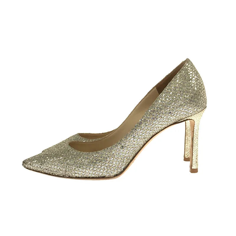 JIMMY CHOO / ジミーチュウ | Romy 85 glitter pumps パンプス | 34