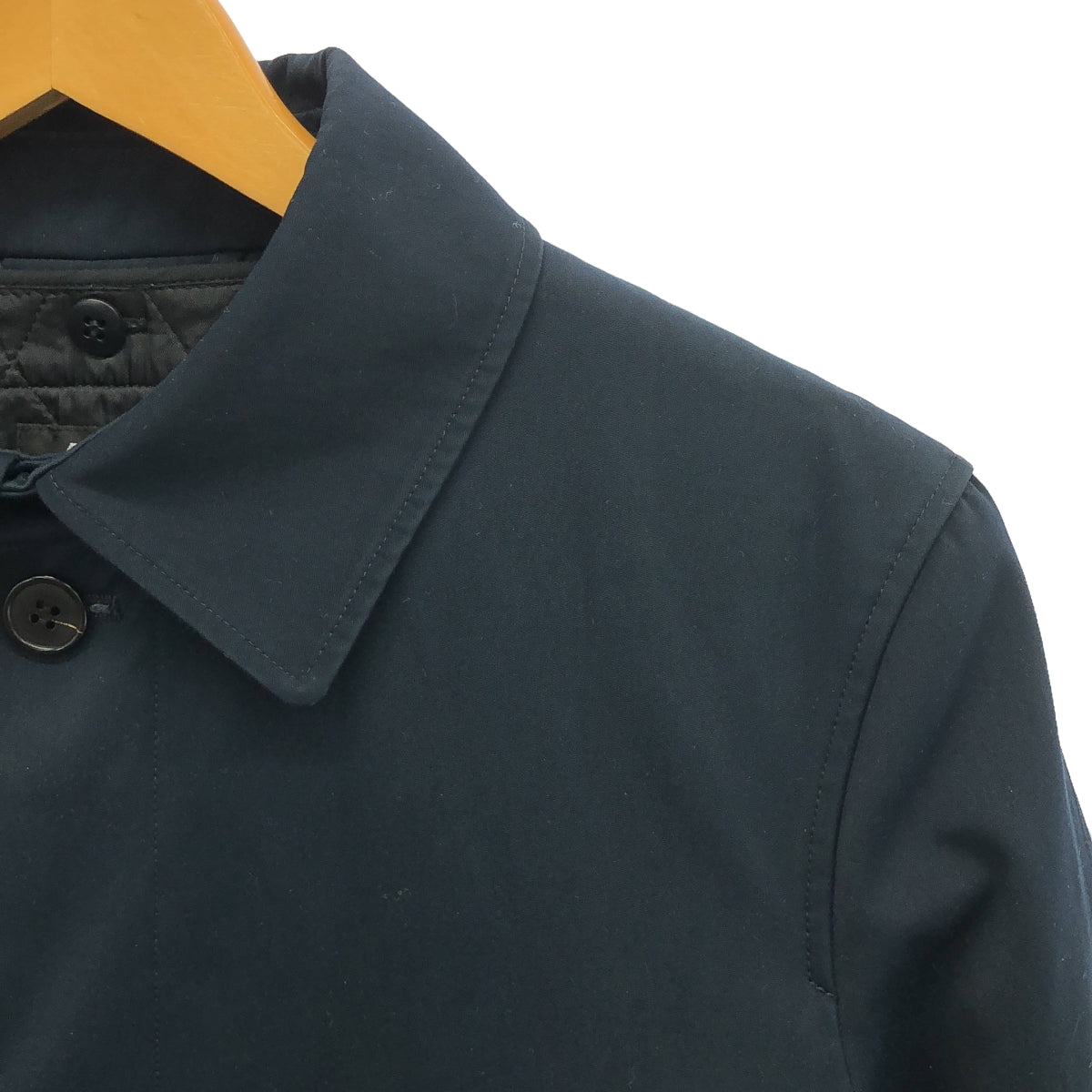 A.P.C. / アーペーセー | 中綿ライナー付き 比翼 ステンカラーコート