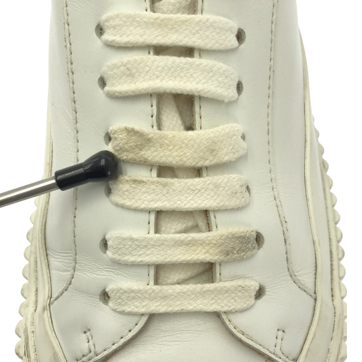 JIL SANDER / ジルサンダー | レザー プラットフォームスニーカー | 36