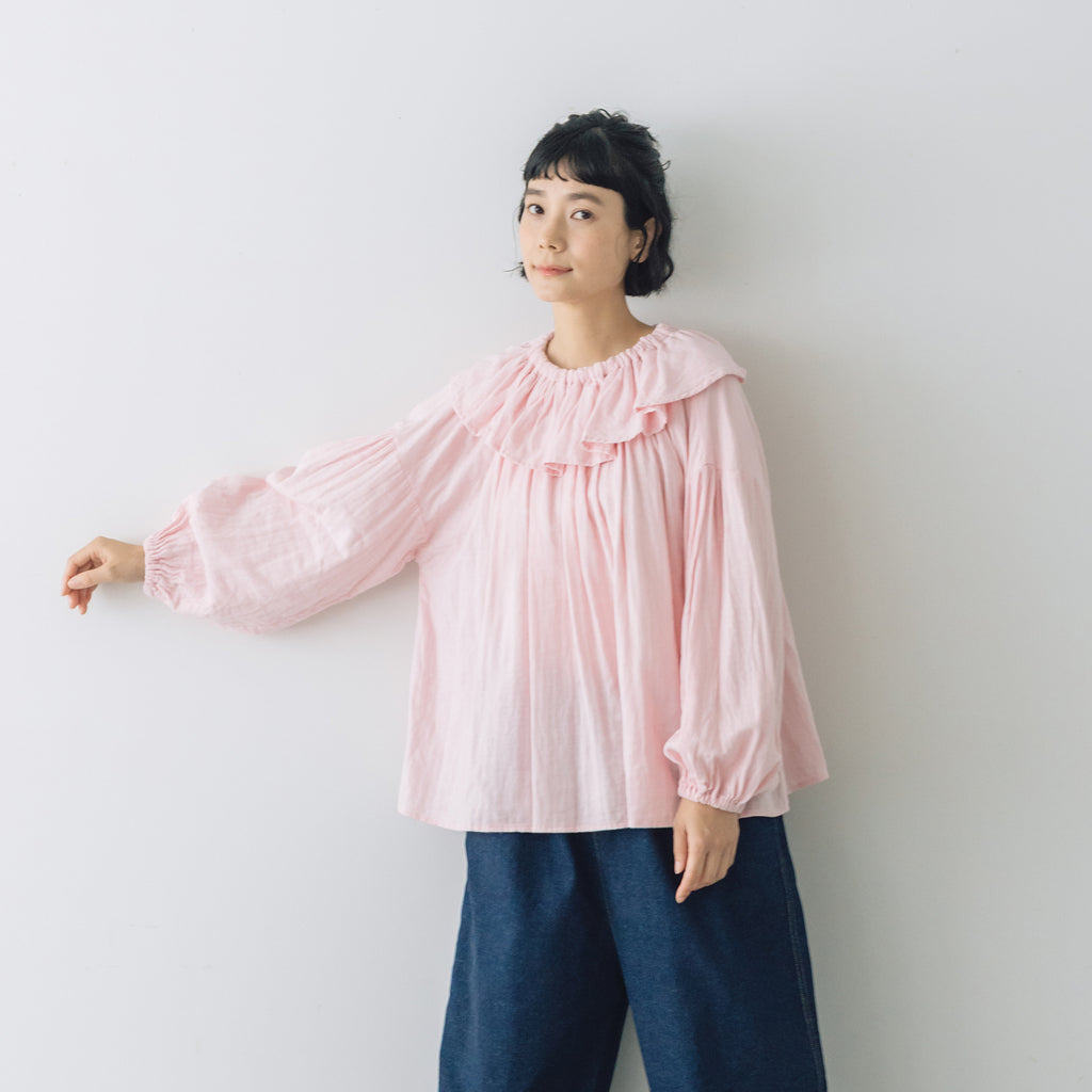 pot and tea ガーゼのゴムそで口 ブラウス ｜くらすこと公式オンライン