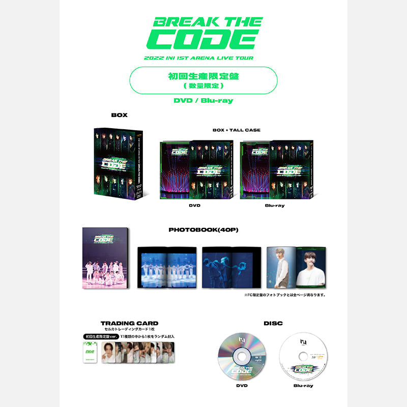 2022 INI 1ST ARENA LIVE TOUR [BREAK THE CODE]【Blu-ray・初回限定盤