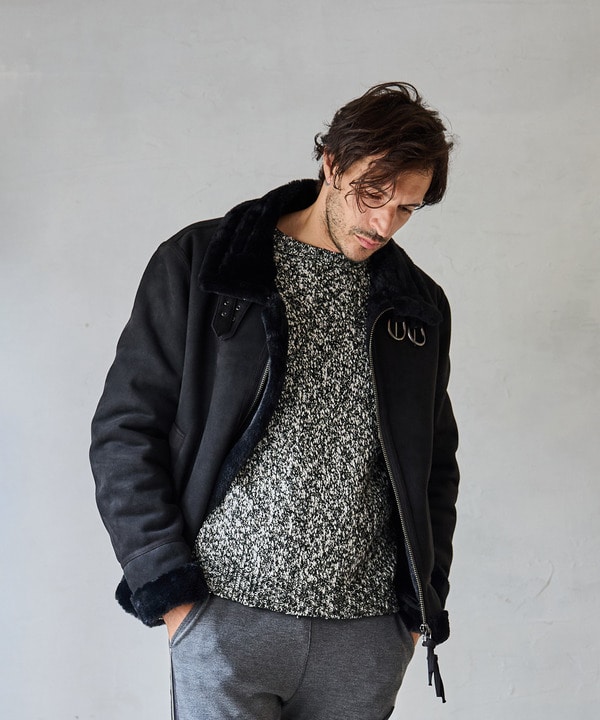 フェイクムートンB-3タイプブルゾン｜メンズファッション通販 MEN'S