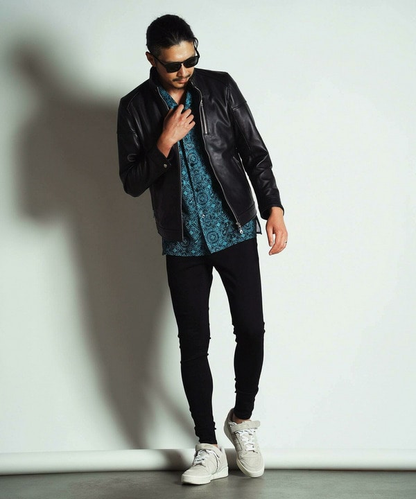 SHEEP LEATHER/シープレザー シングルライダースジャケット｜メンズ