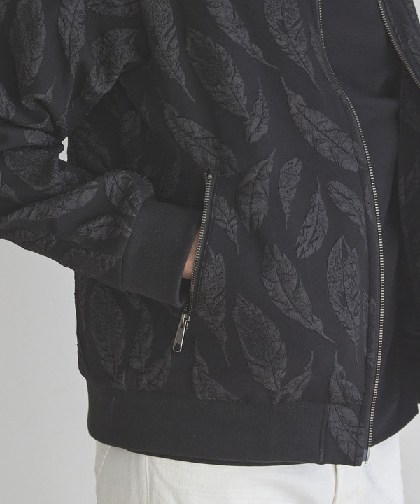 フェザージャガードジャージボンバージャケット｜メンズファッション