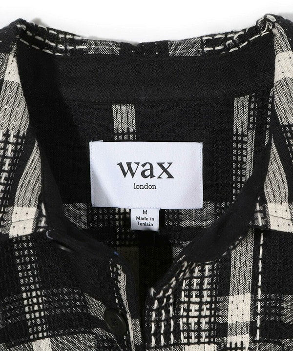 Wax London/ワックスロンドン】Whiting バスケット織チェック柄シャツ