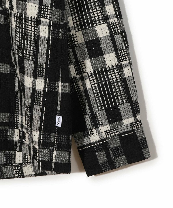 Wax London/ワックスロンドン】Whiting バスケット織チェック柄シャツ