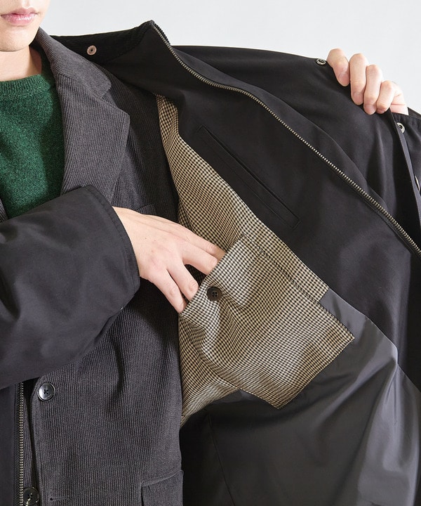 2WAY ピーチスキンステンカラーコート｜メンズファッション通販 MEN'S