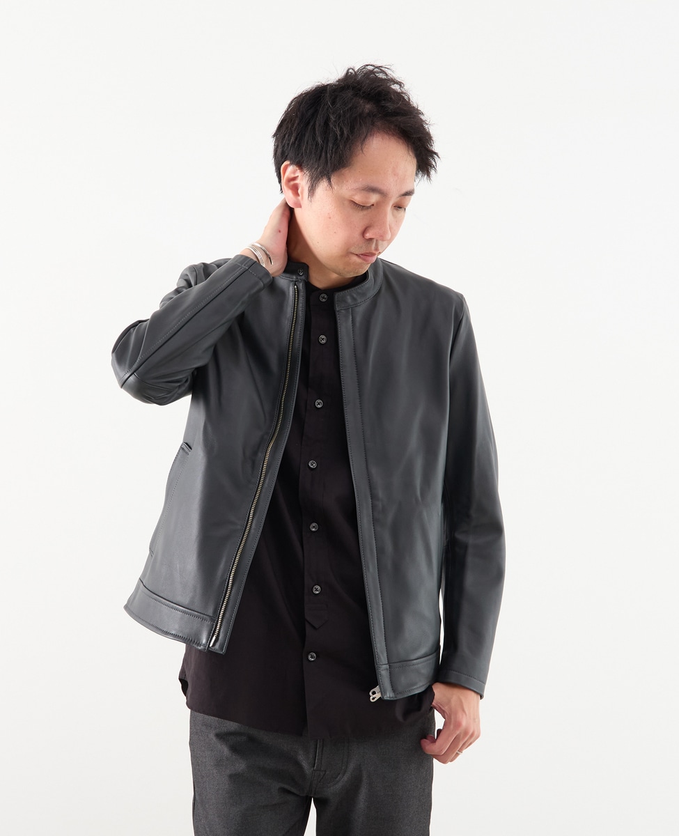 シープナッパシングルライダースジャケット｜MEN'S MELROSE（メンズ