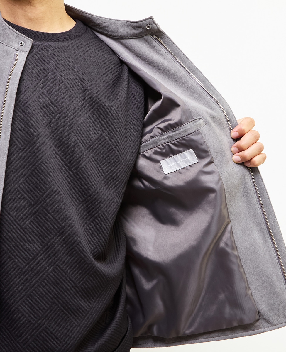 ラムスプリットレザー / シングルライダースブルゾン｜MEN'S MELROSE