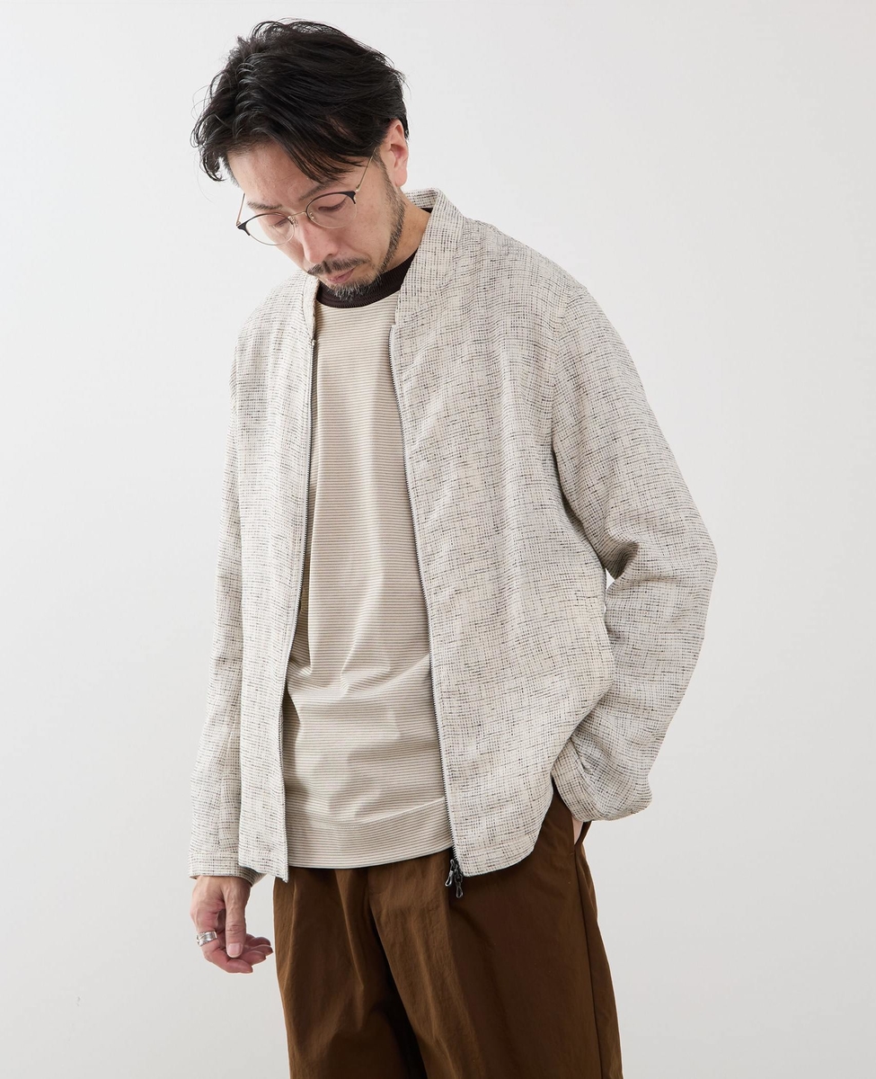 ビシュウサマーツィードボンバージャケット｜MEN'S MELROSE（メンズ