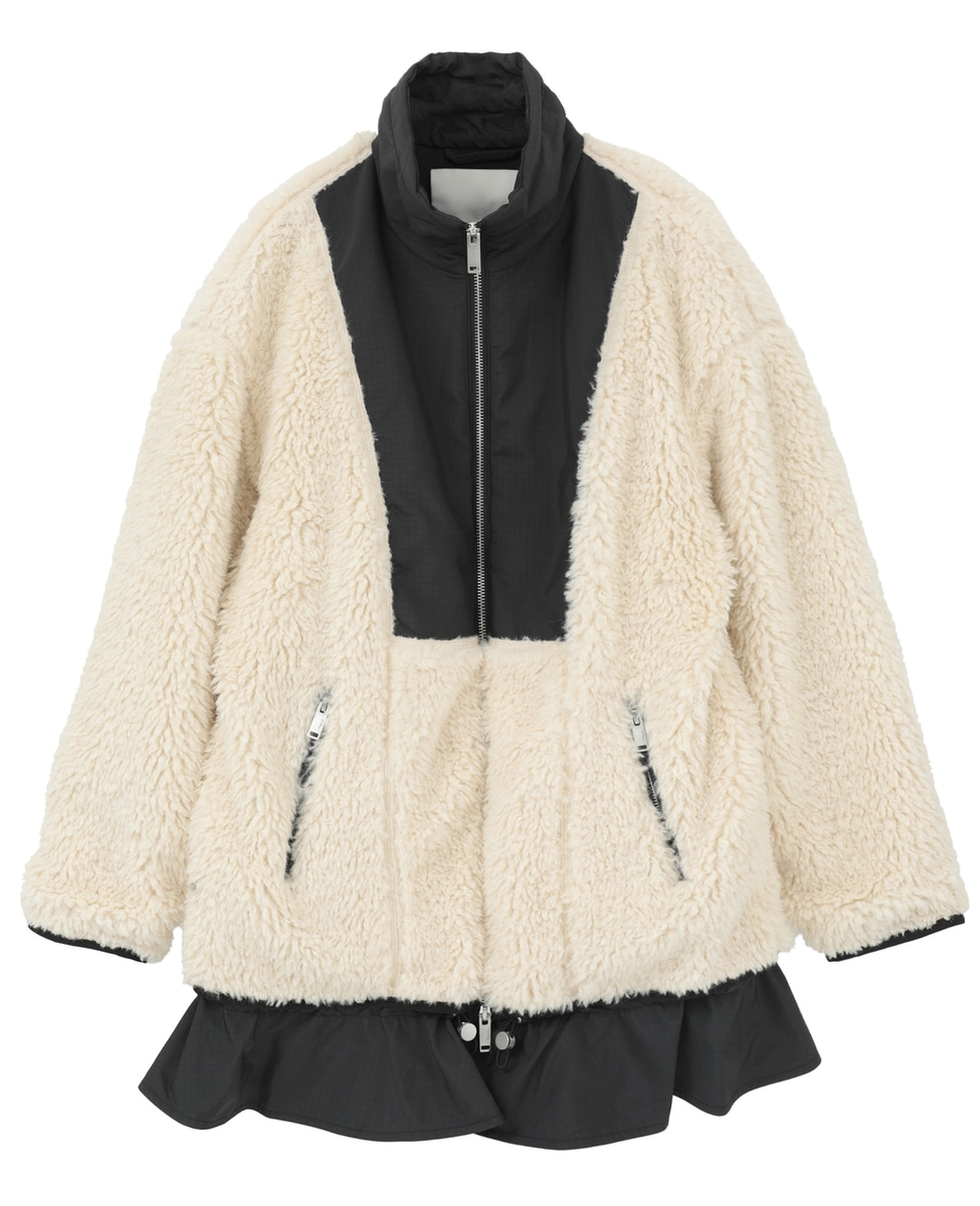 3.1 Phillip Lim/スリーワンフィリップリム】ラッフルヘム シェルパ