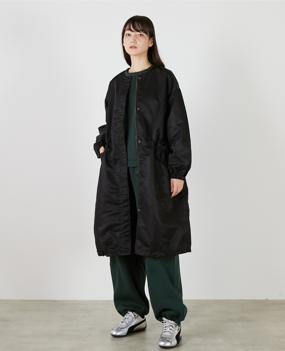 ナイロンクルーネックドロストコート｜LOGEMENT DE CLAIRE（ロジュ