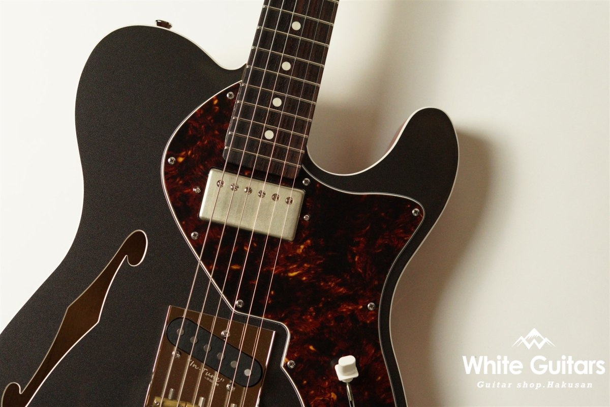 Psychederhythm Hollow T-Line - Metal Gray Metallic | White Guitars