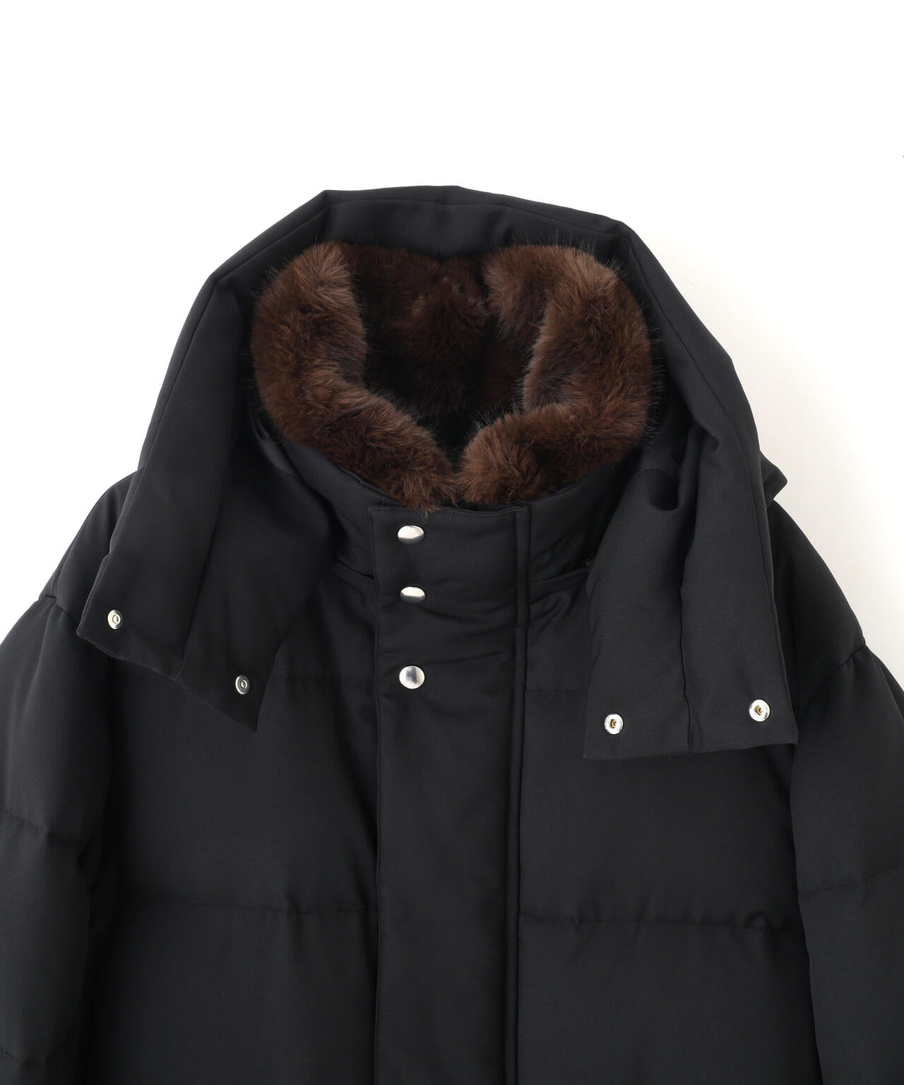 西川ダウン(R)」フェイクファーカラーサージロングダウン