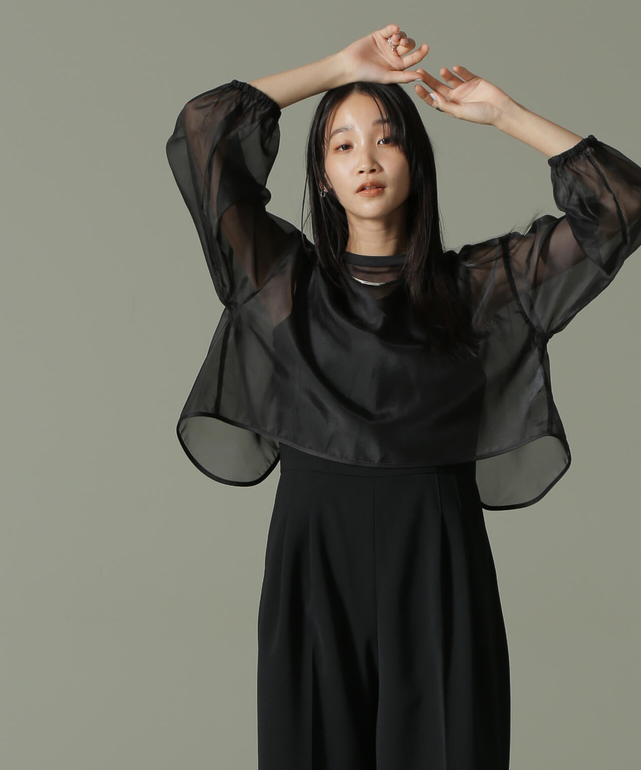 オーガンジー ボレロ ＆ オールインワン セット パンツ